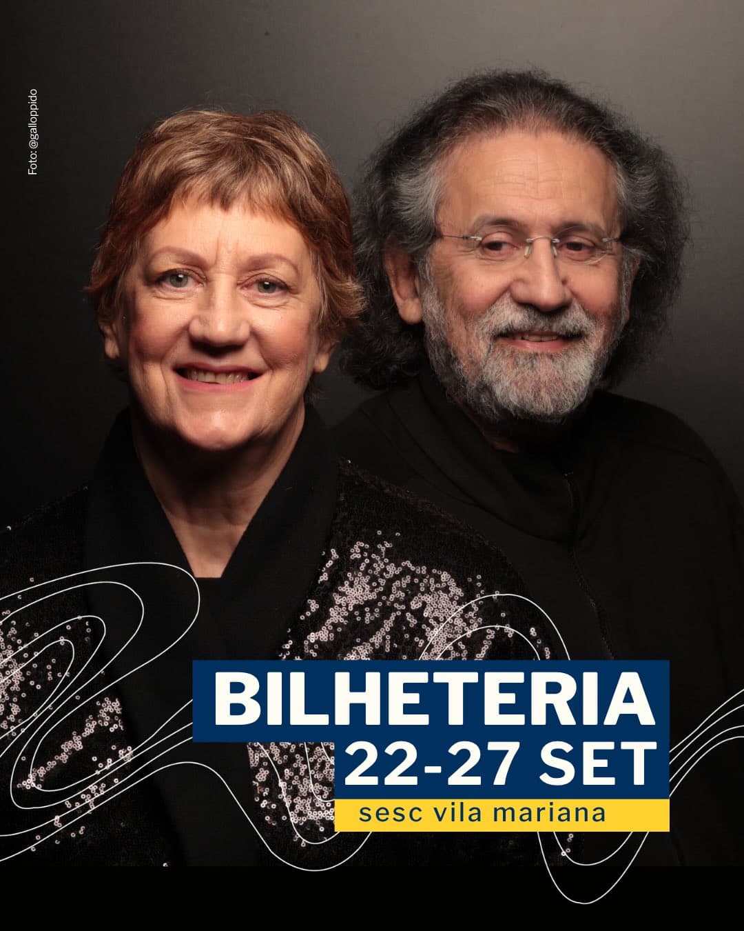 Flyer de Ná Ozzetti e Luiz Tatit