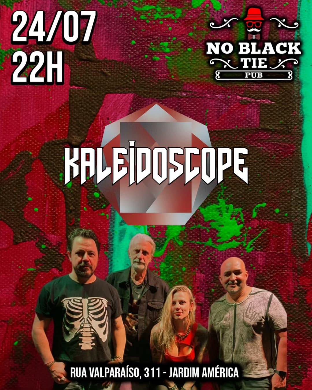 Flyer de Banda Kaleidoscope