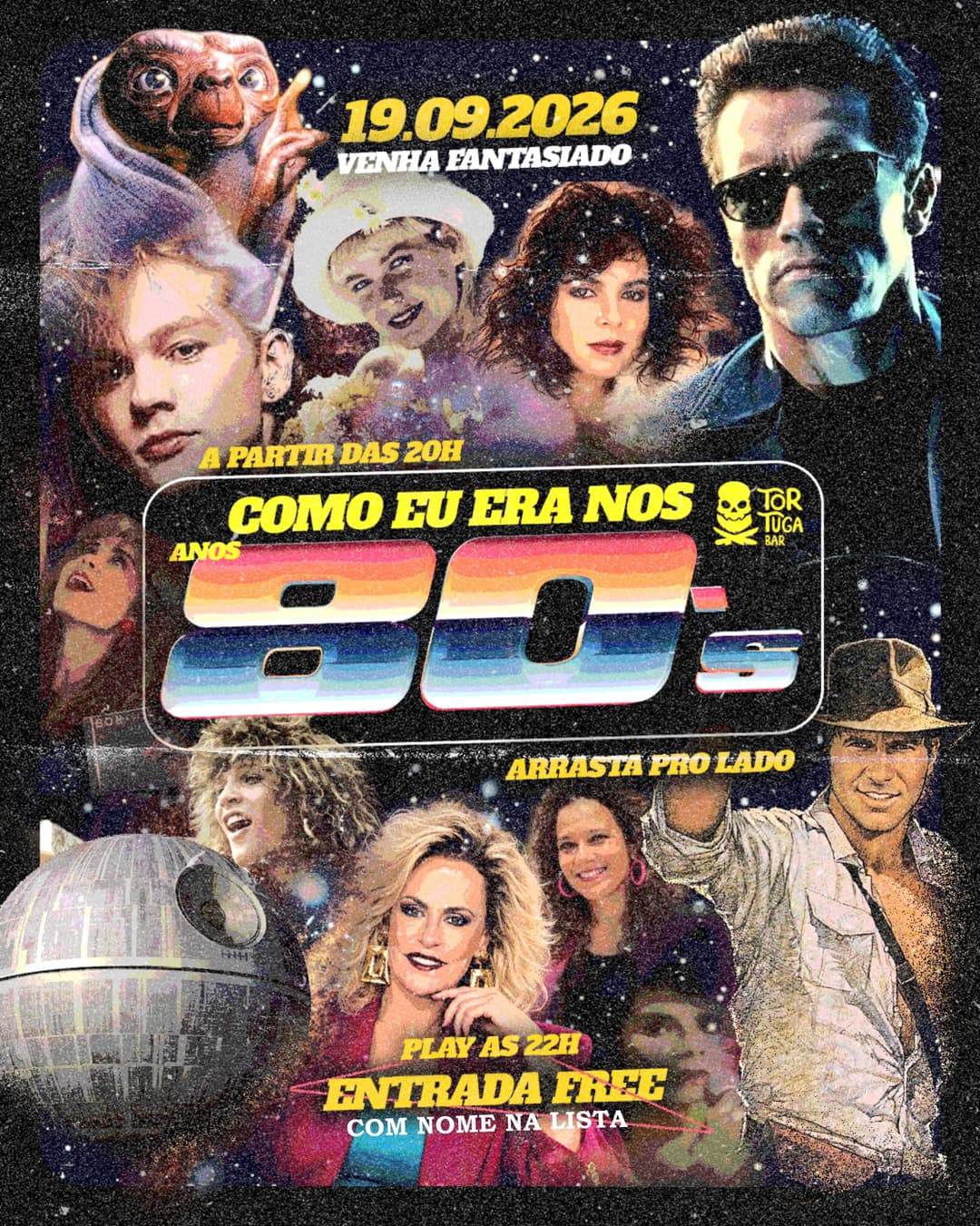 Flyer de Visão Retrô