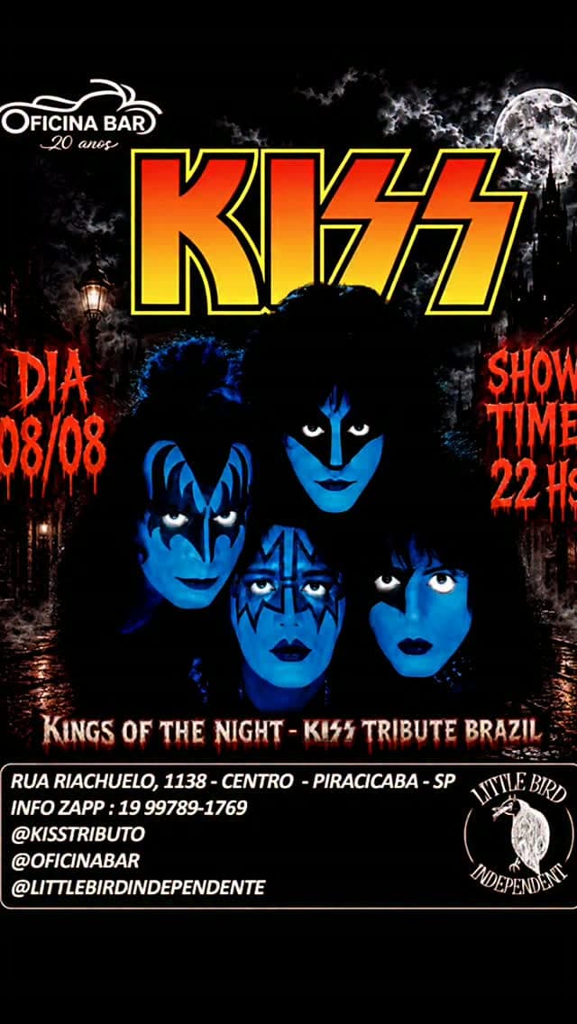Flyer de Kings Of the Night - Kiss Tributo