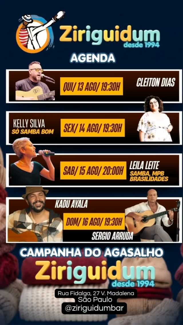 Flyer de Kadu Ayala e Sergio Arruda