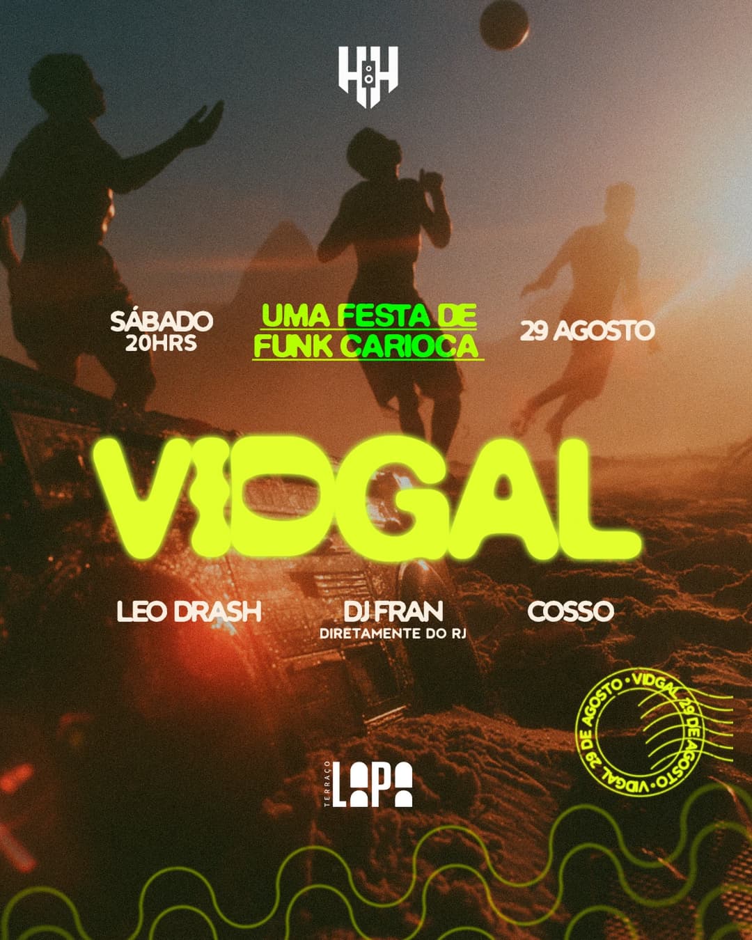 Flyer de DJ Fran, Leo Drash e Cosso
