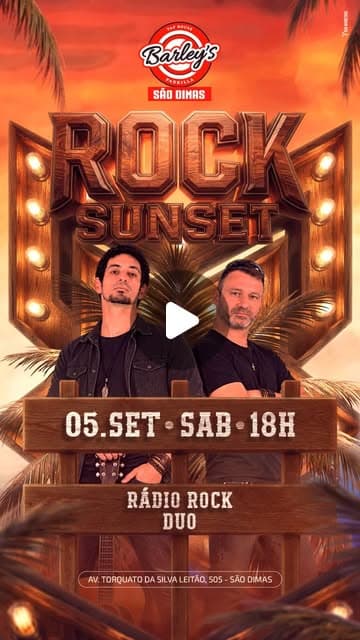 Flyer de Rádio Rock Duo