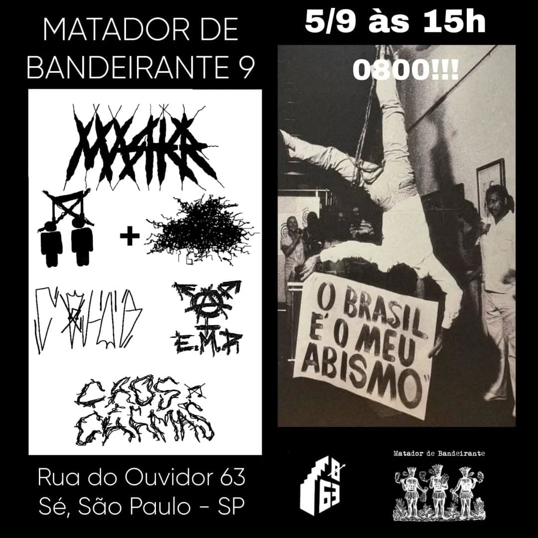 Flyer de Junior Rossi, E.M.R, Cohab Noise e mais 1 artista
