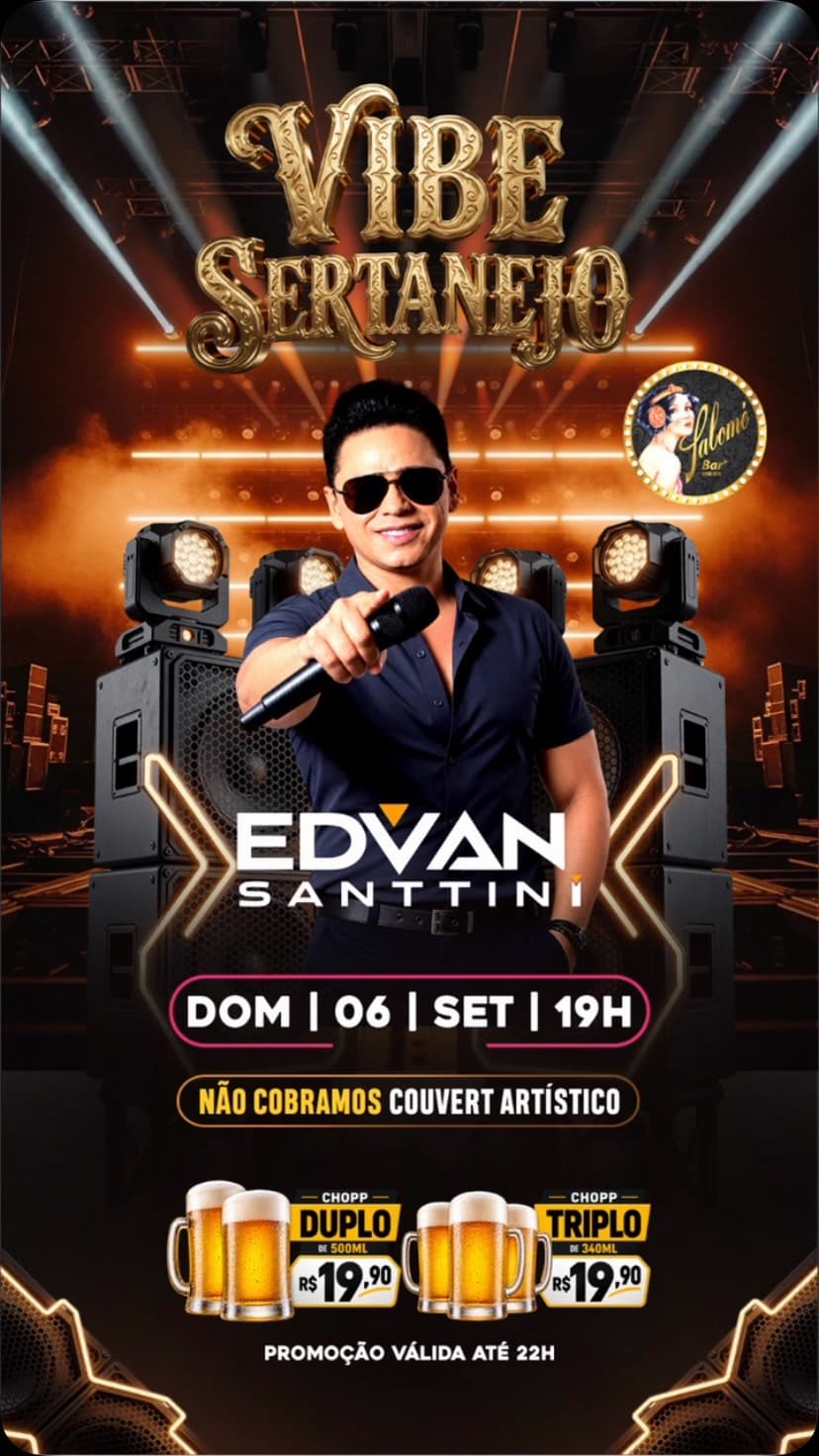 Flyer de Edivan Santtini