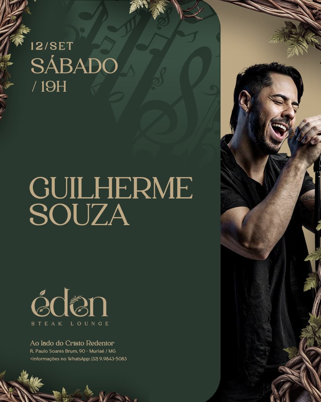 Flyer de Guilherme Souza