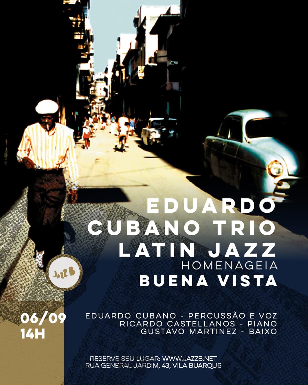 Flyer de Eduardo Cubano Trio
