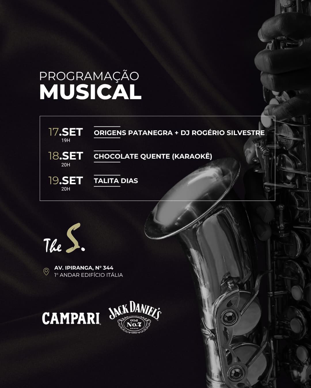 Flyer de Talita Dias