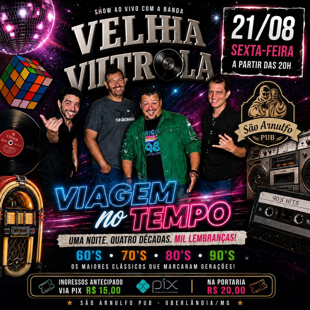Flyer de Velha Vitrola
