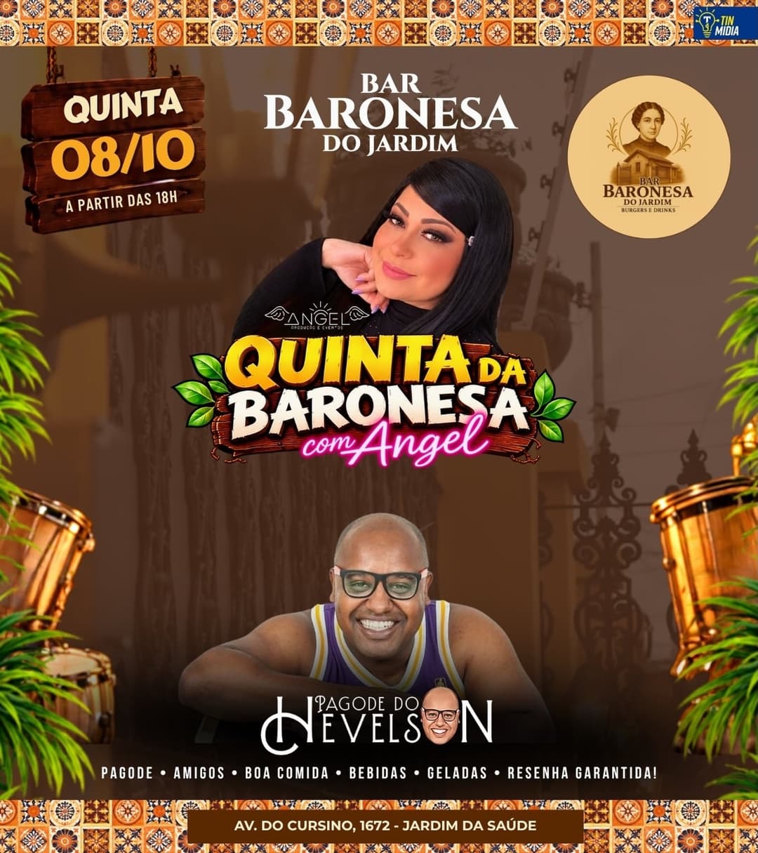 Flyer de Pagode do Hevelson