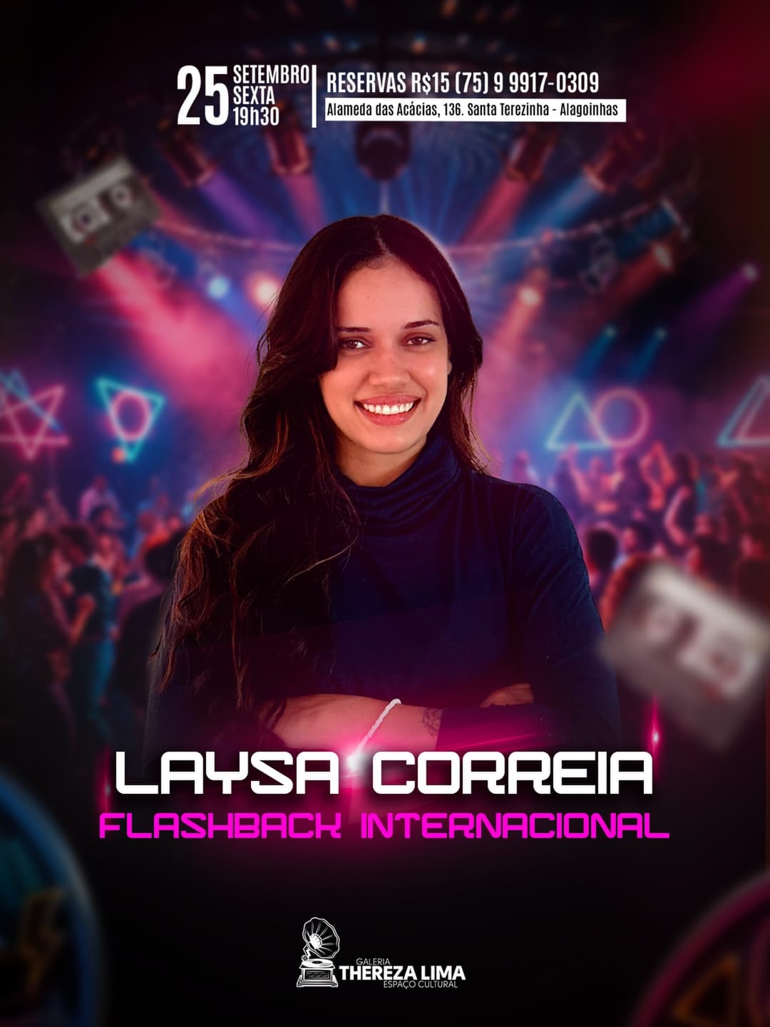 Flyer de Laysa Correia