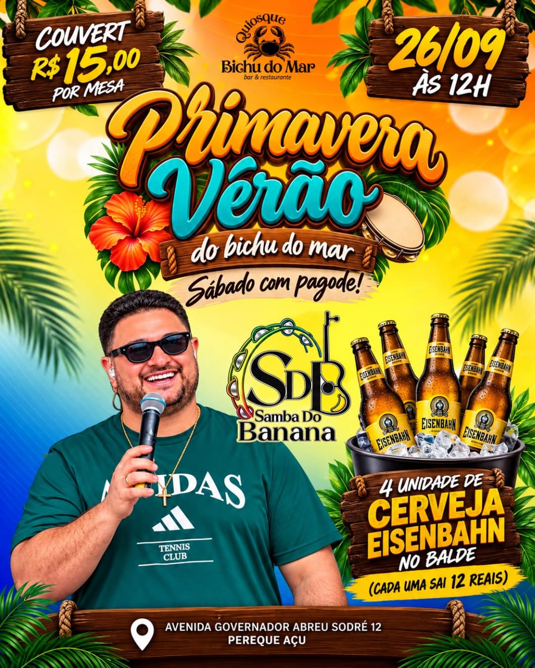 Flyer de Samba do Banana