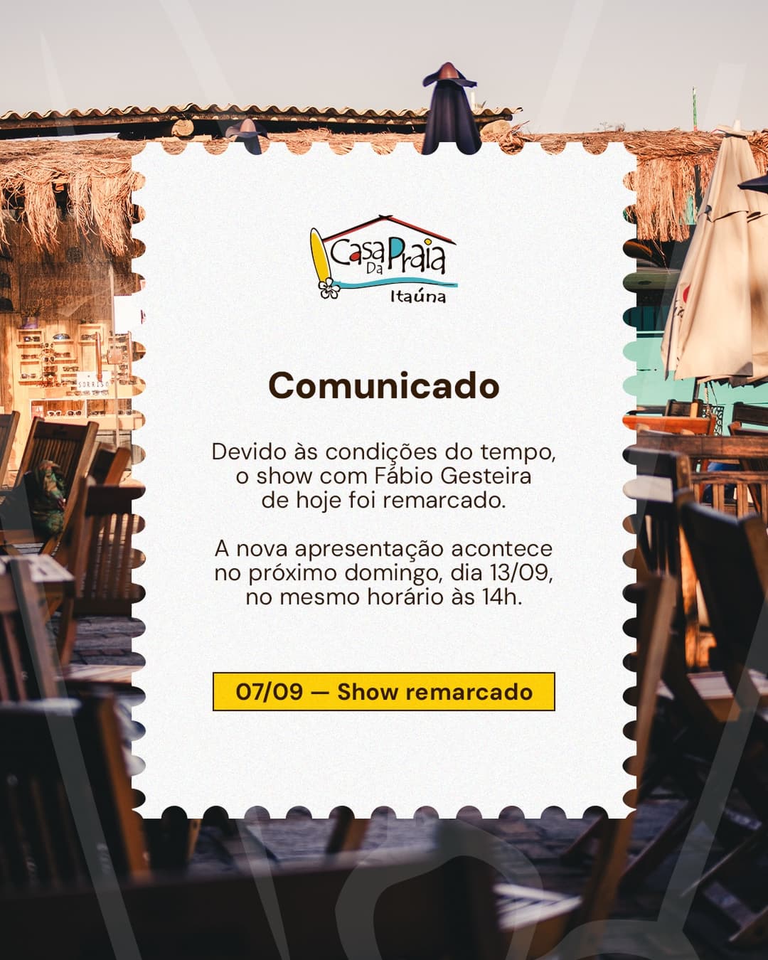 Flyer de Fábio Gesteira