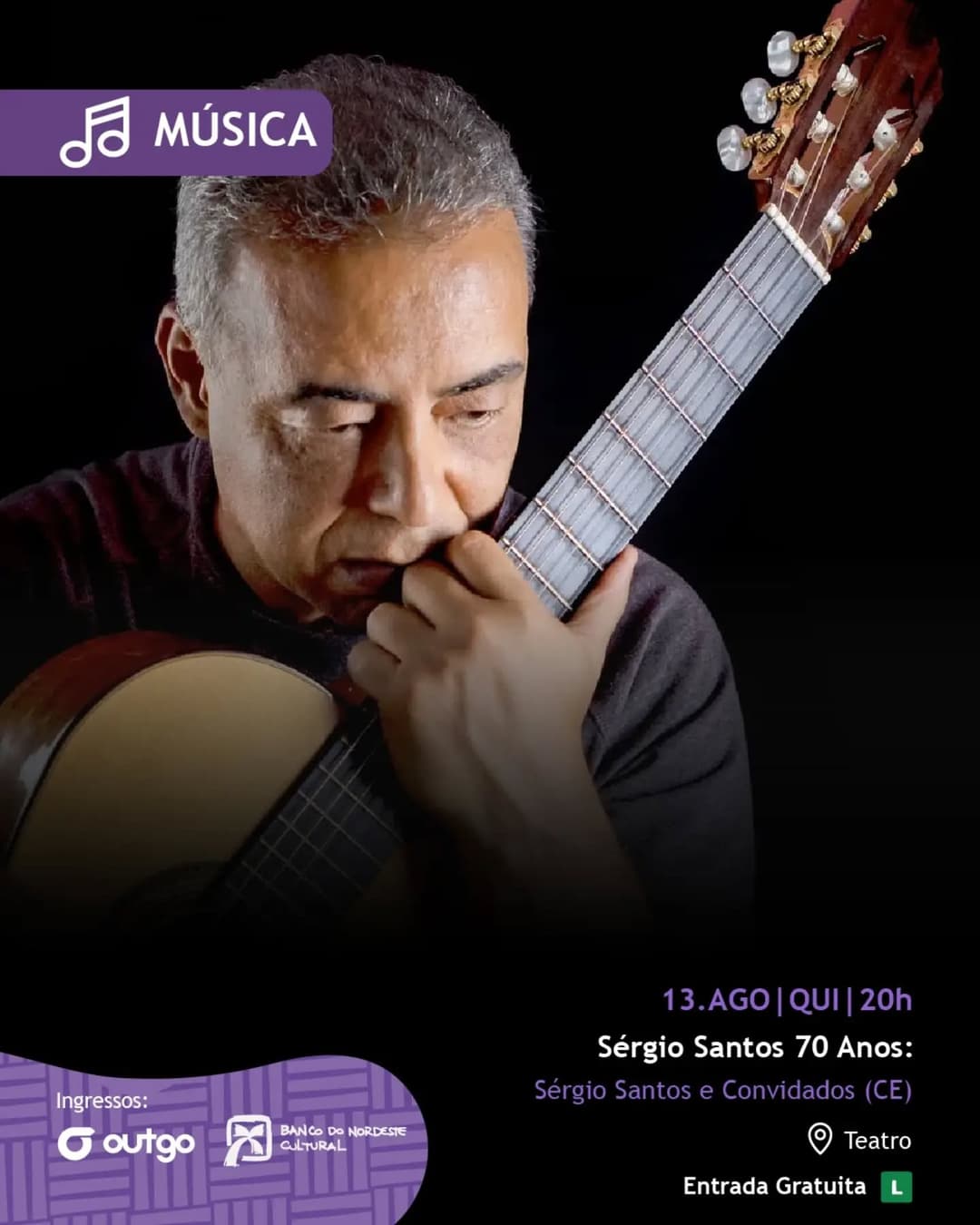 Flyer de Sérgio Santos