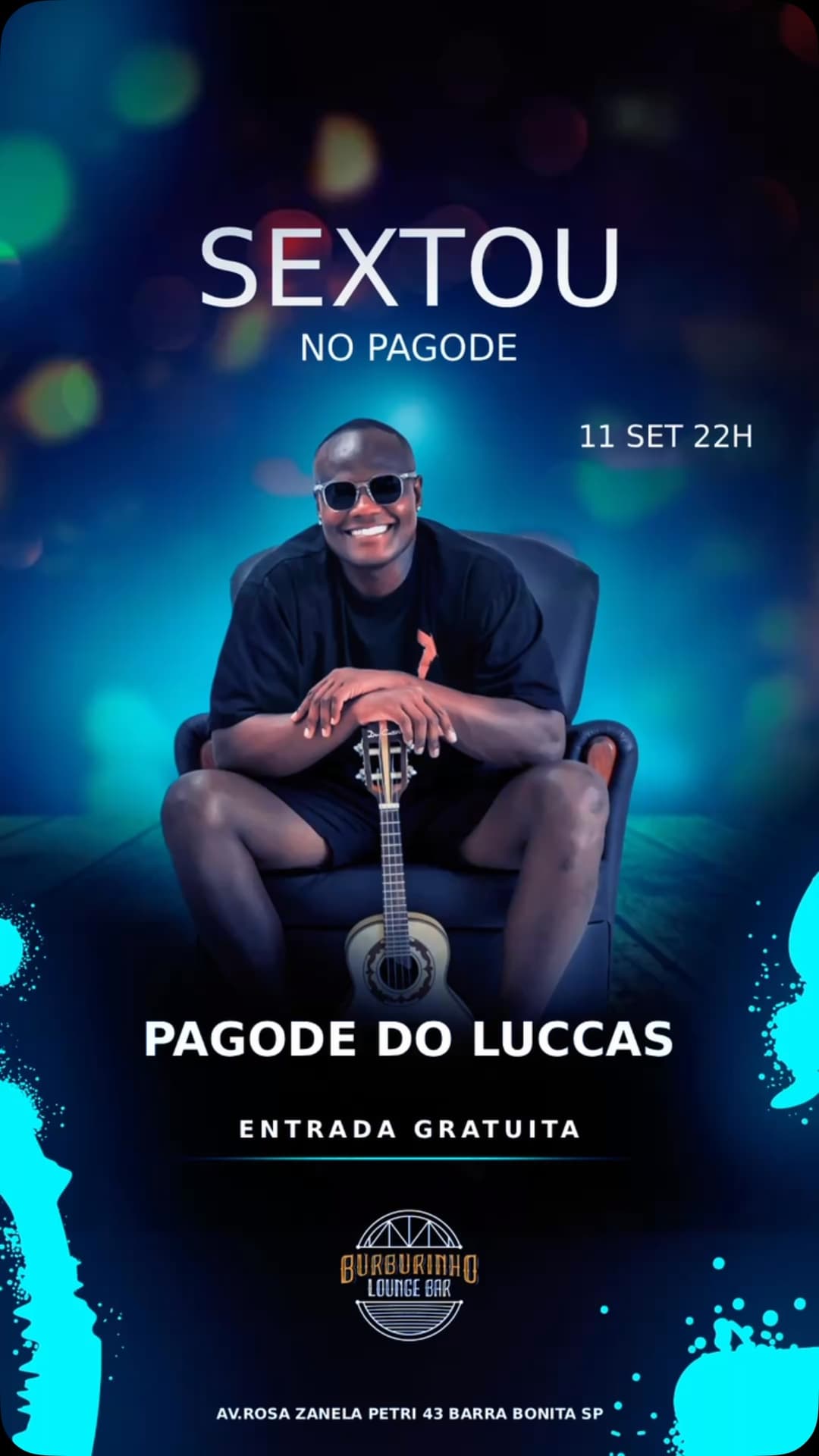 Flyer de Pagode do Luccas