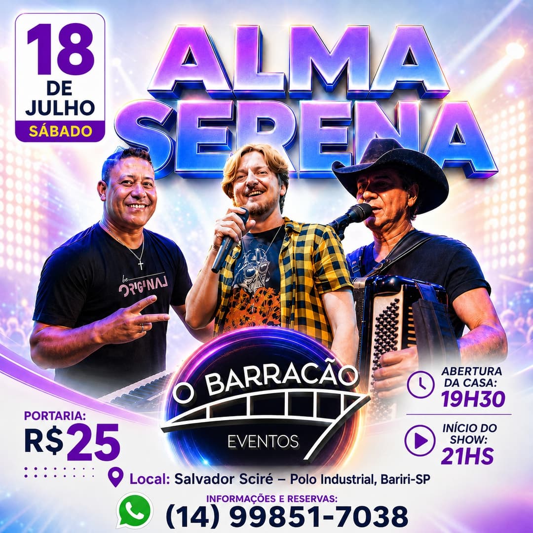 Flyer de Alma Serena