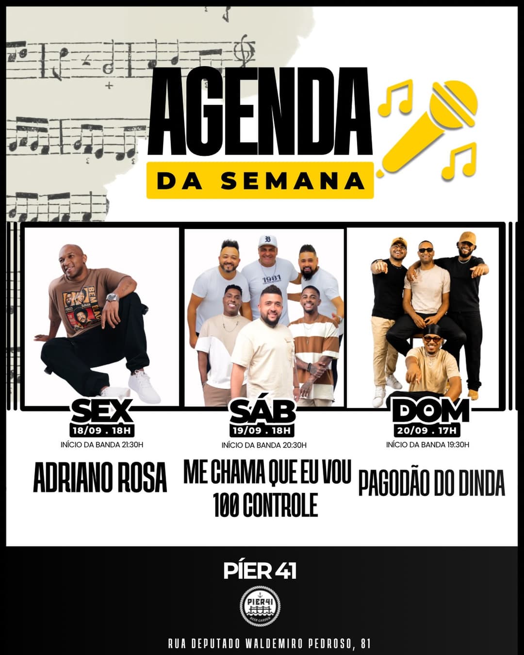 Flyer de Adriano Rosa