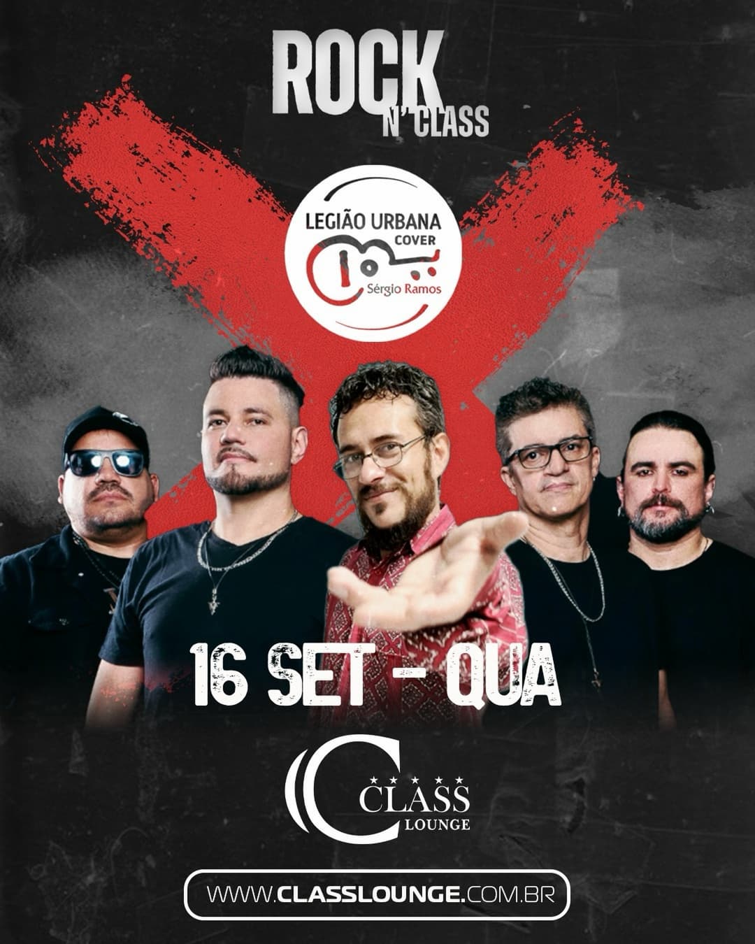 Flyer de Legião Urbana Cover - Sérgio Ramos