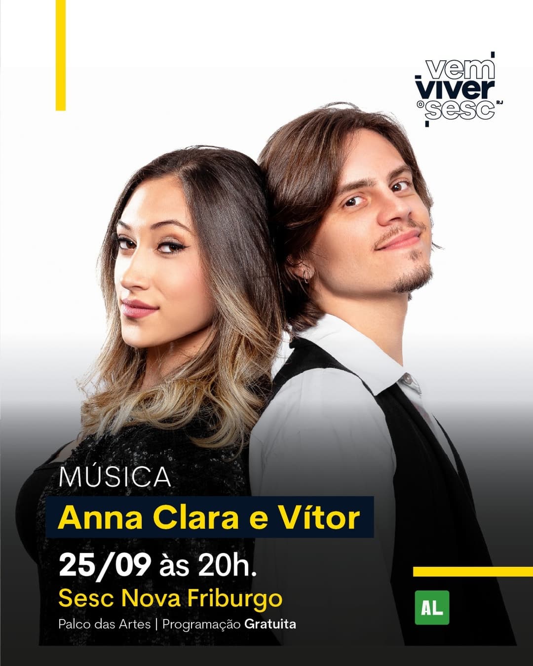 Flyer de Anna Clara e Vítor