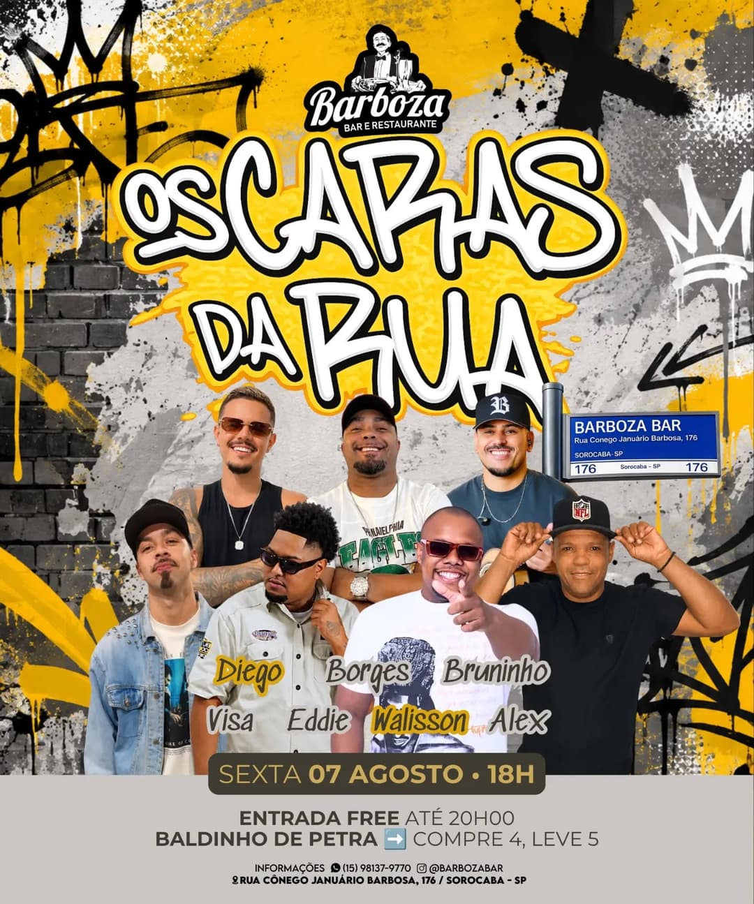 Flyer de Caras da Rua