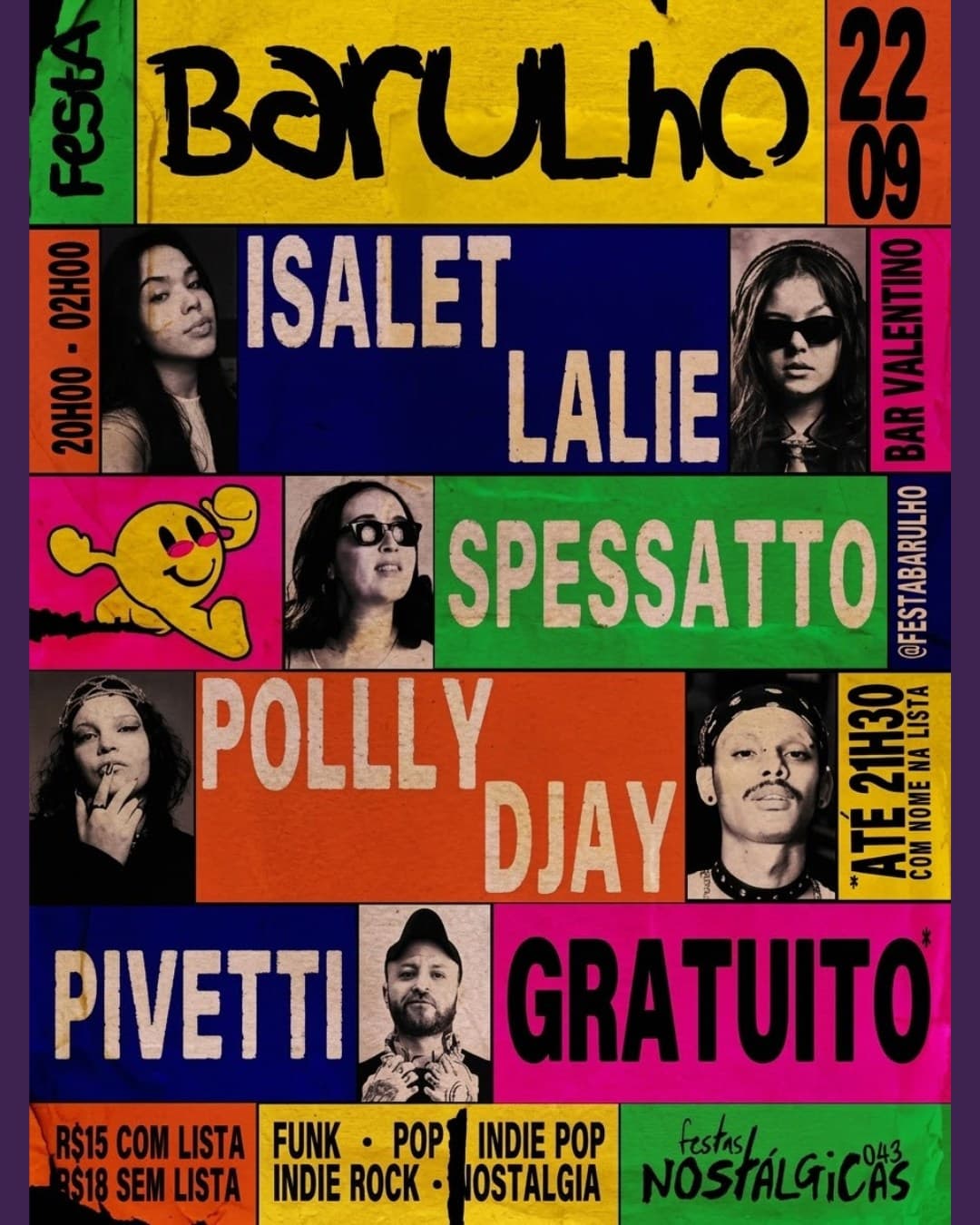 Flyer de Polly Casoti, Jhonattan Henrique e mais 4 artistas