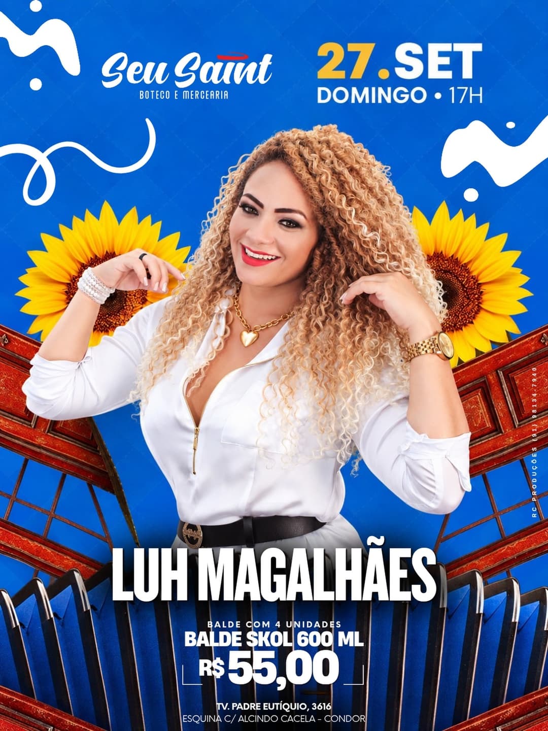 Flyer de Luh Magalhães