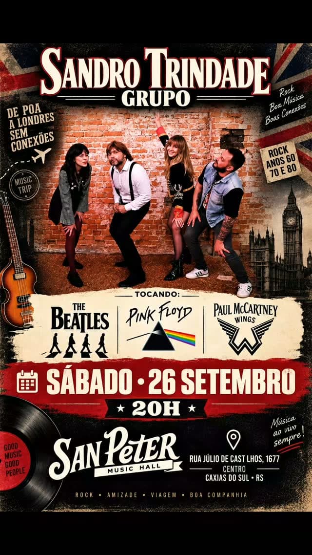 Flyer de Sandro Trindade Banda