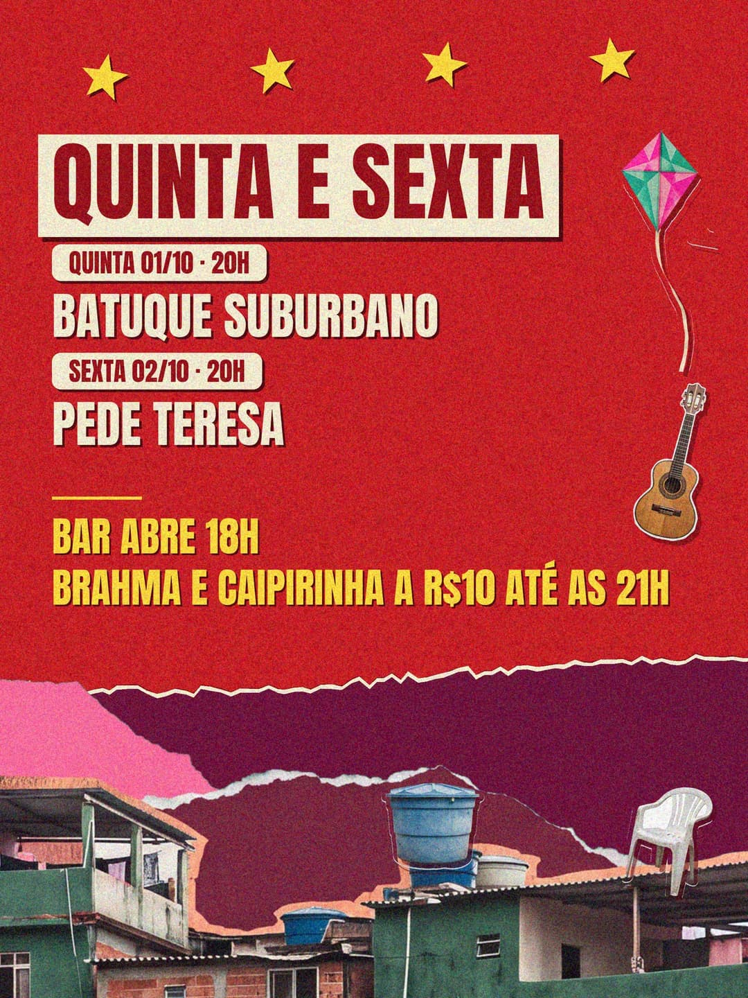 Flyer de Batuque Suburbano