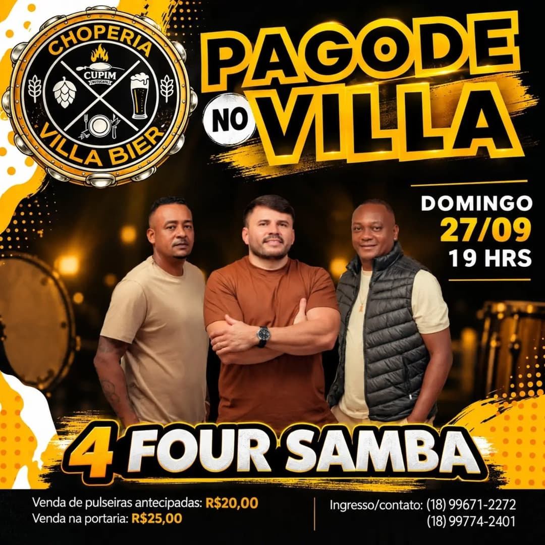 Flyer de 4 Four Samba