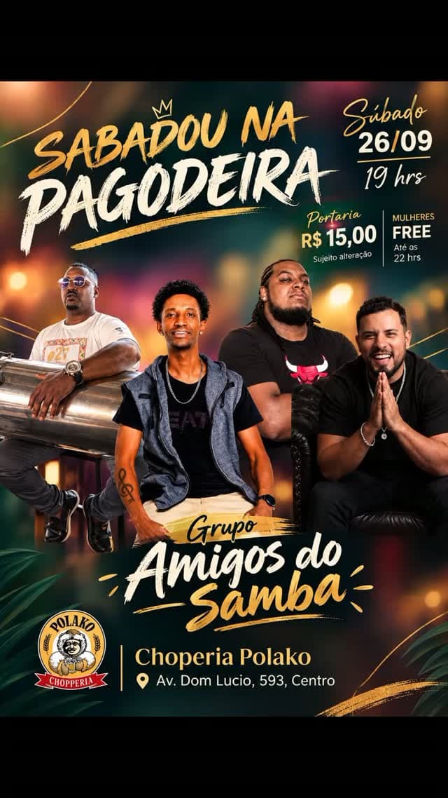 Flyer de Grupo AMIGOS DO SAMBA