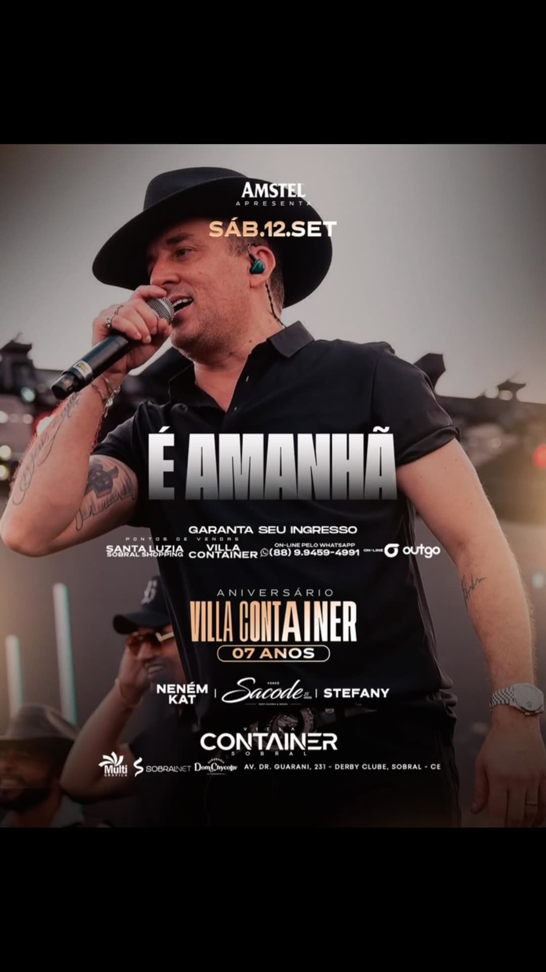 Flyer de Neném Kat, Tony Guerra e Forró Sacode e Stefany