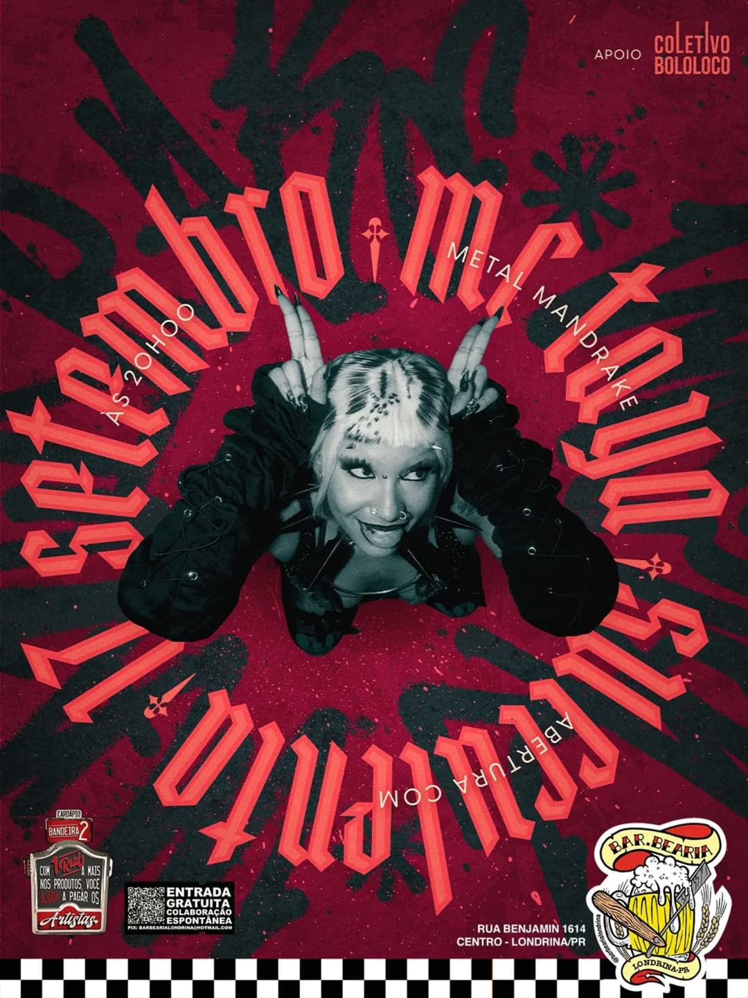 Flyer de Mc Taya e Succulenta