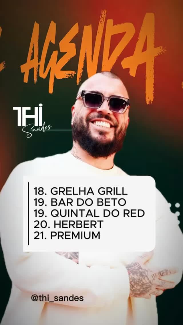 Flyer de Thi Sandes e Banda Thi Sandes
