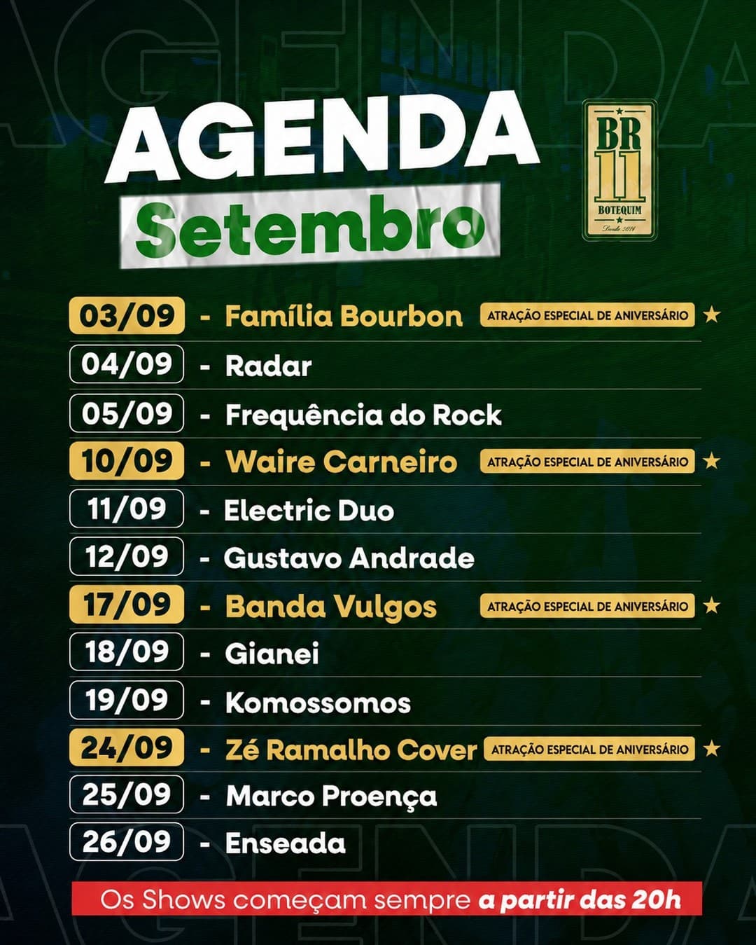 Flyer de Banda Vulgos