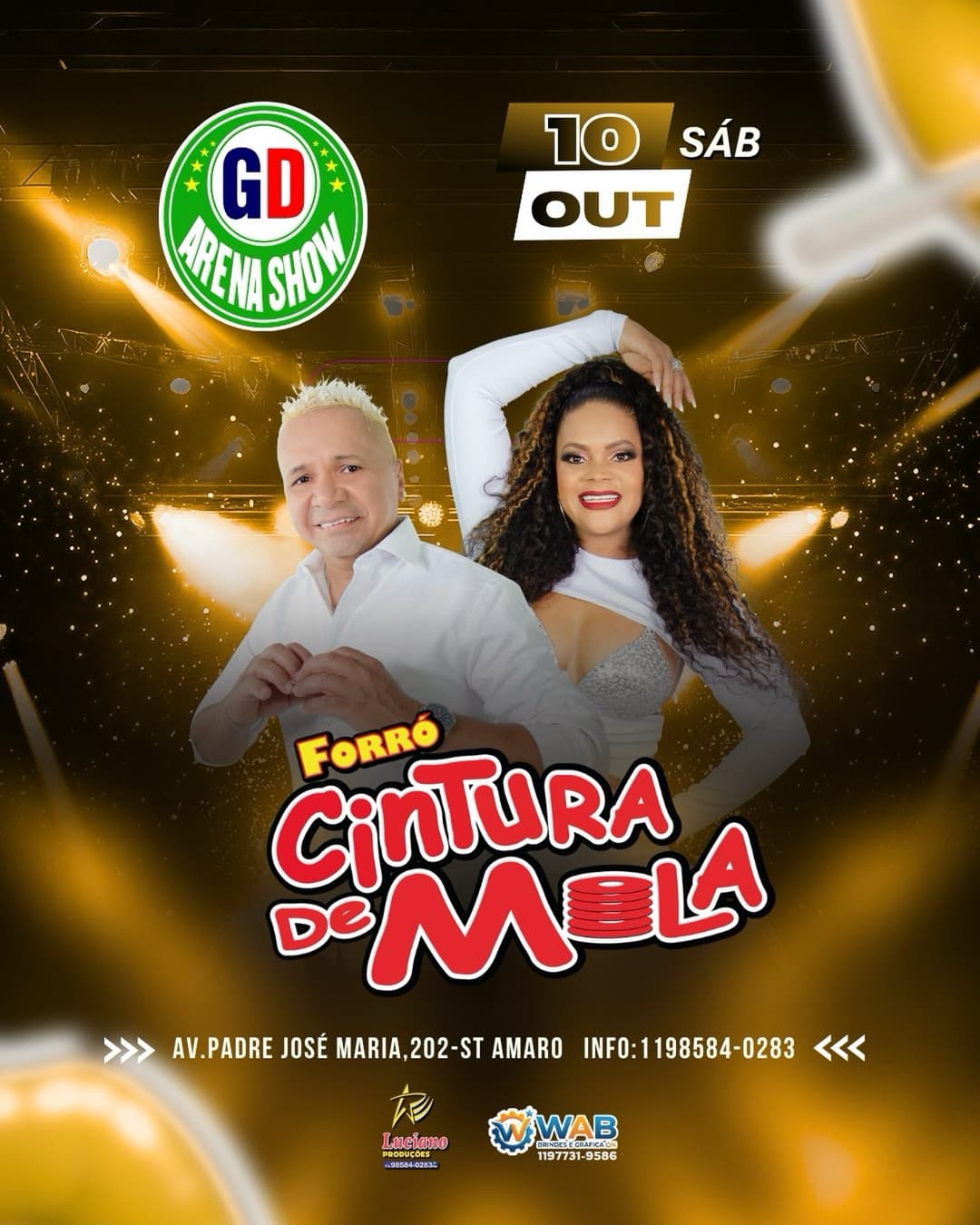 Flyer de Forró Cintura de Mola