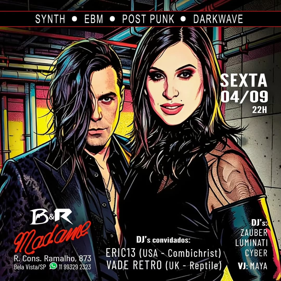 Flyer de Vade Retro e Eric13