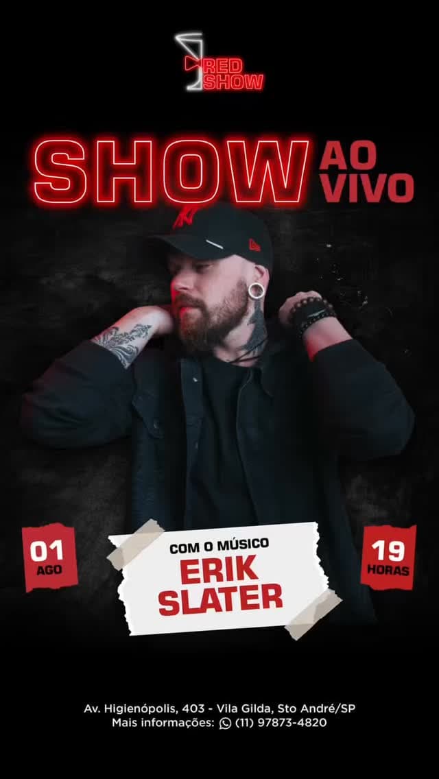 Flyer de Erik Slater
