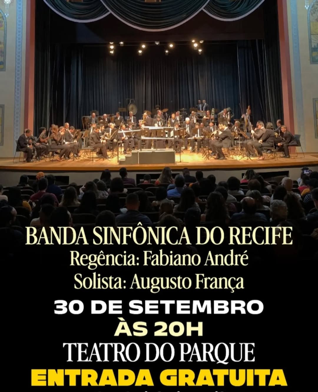 Flyer de Banda Sinfônica Recife
