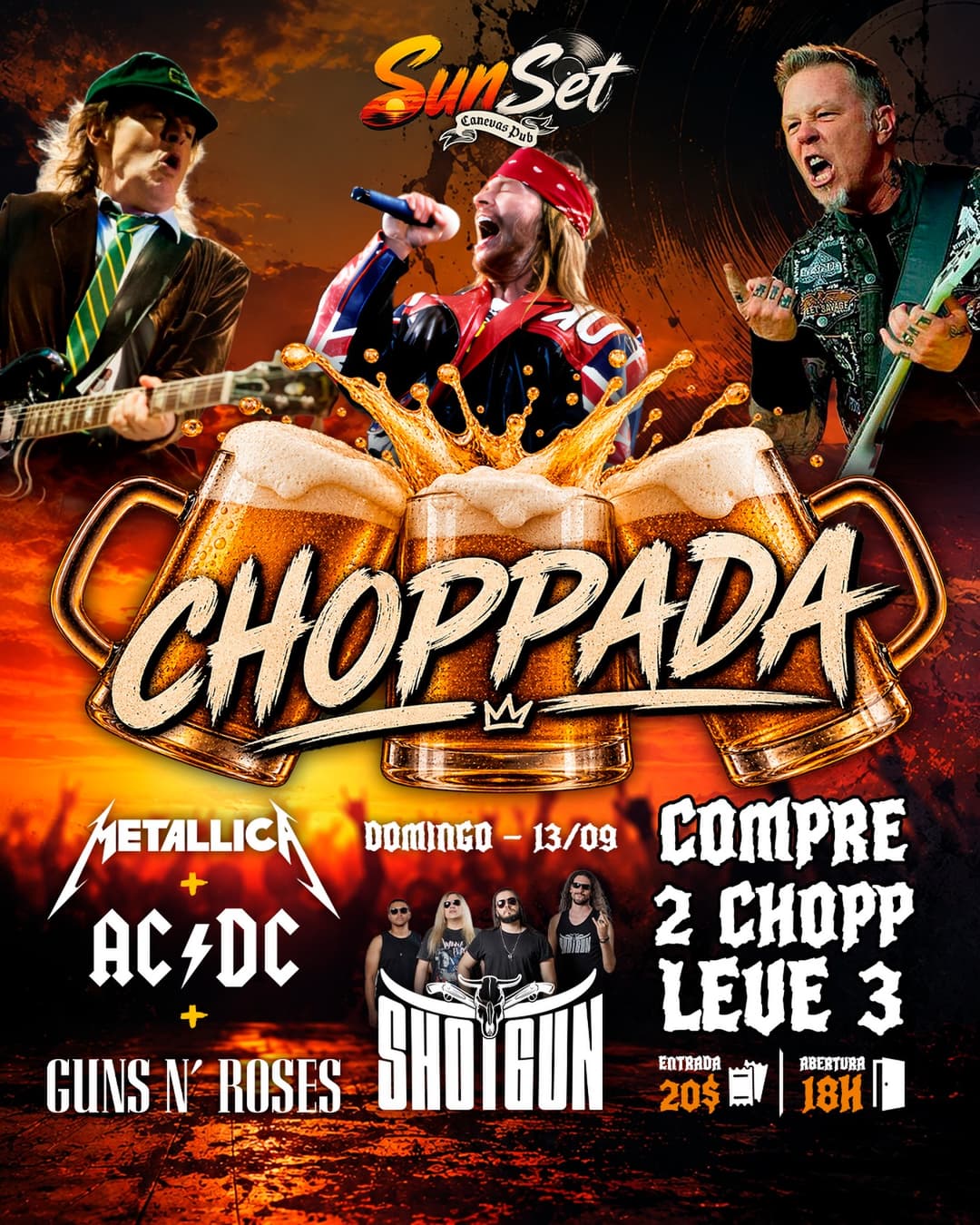 Flyer de Banda Shotgun