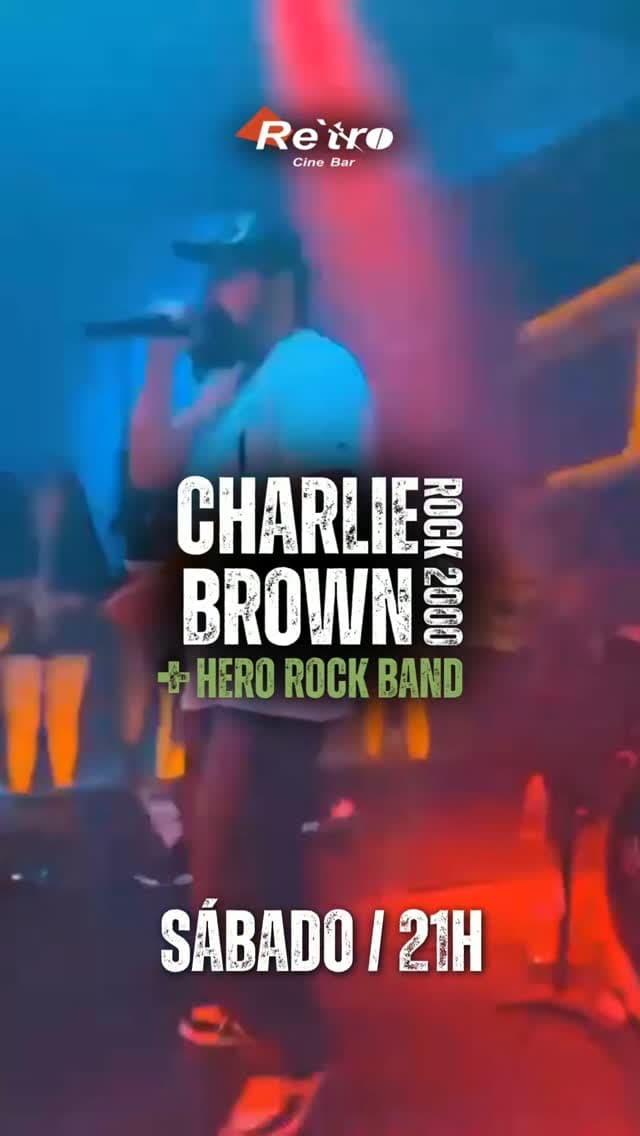 Flyer de Hero Rock Band e Charlie Brown 100%