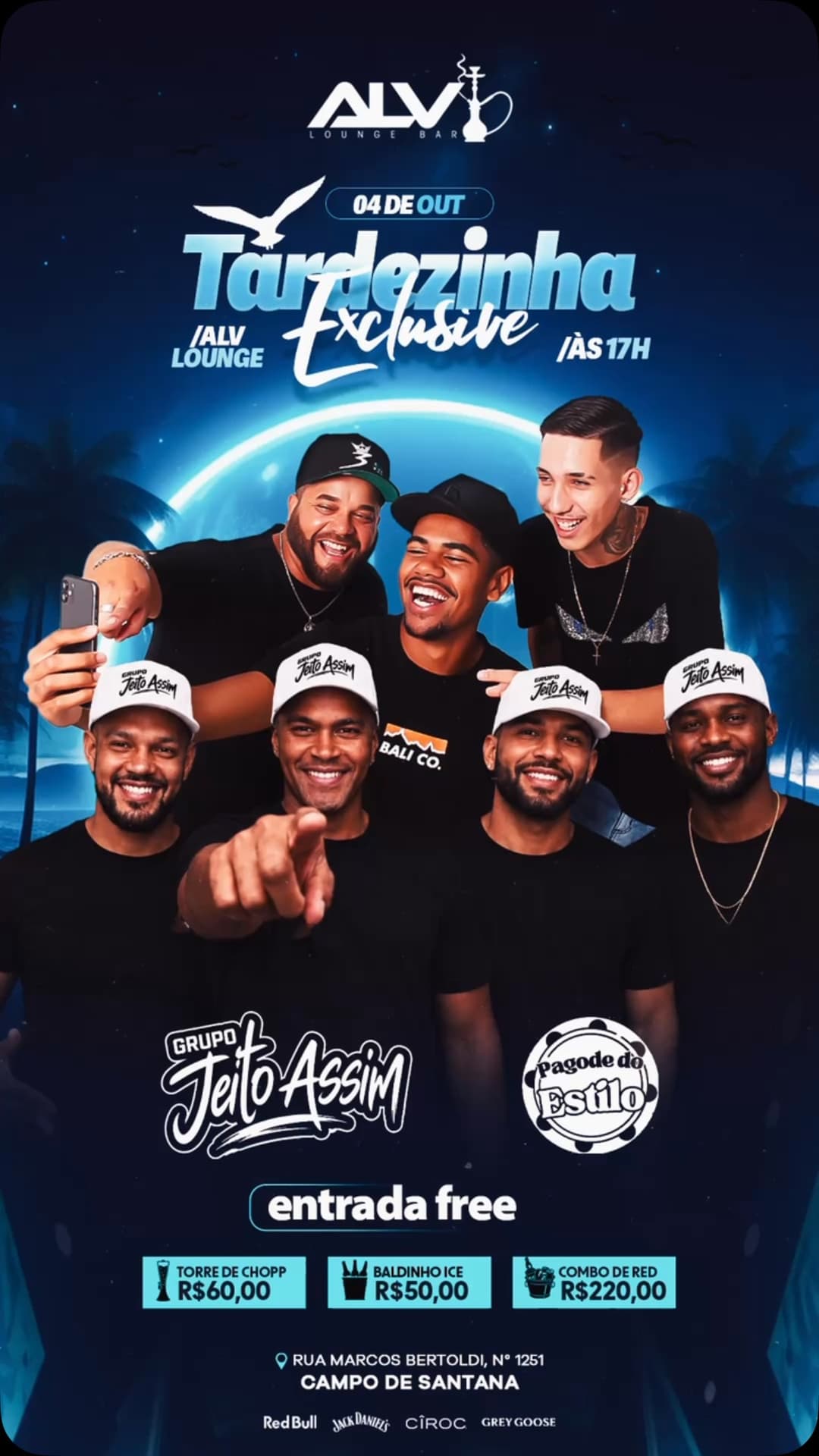 Flyer de Jeito Assim e Pagode do Estilo