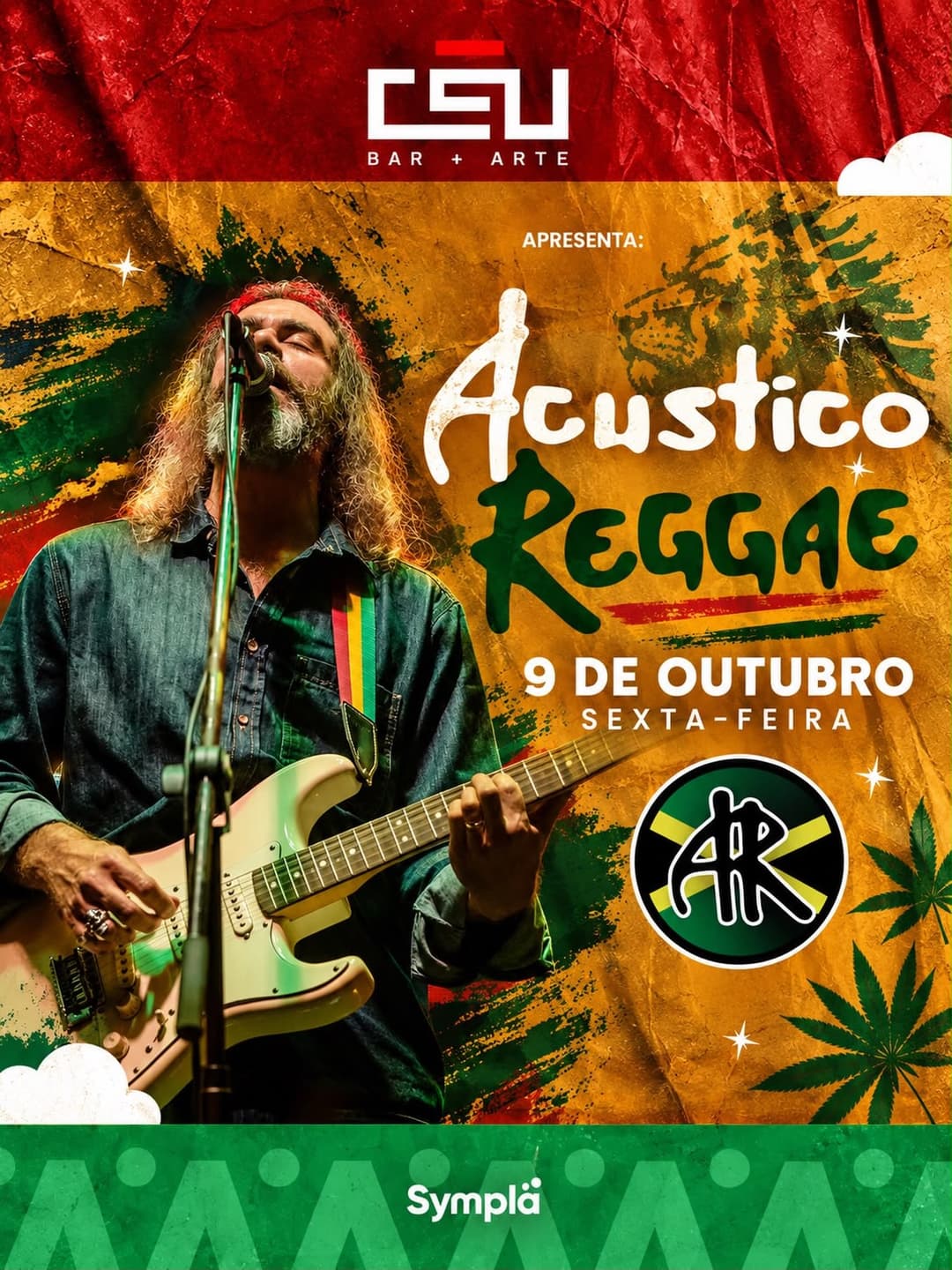 Flyer de Acústico Reggae