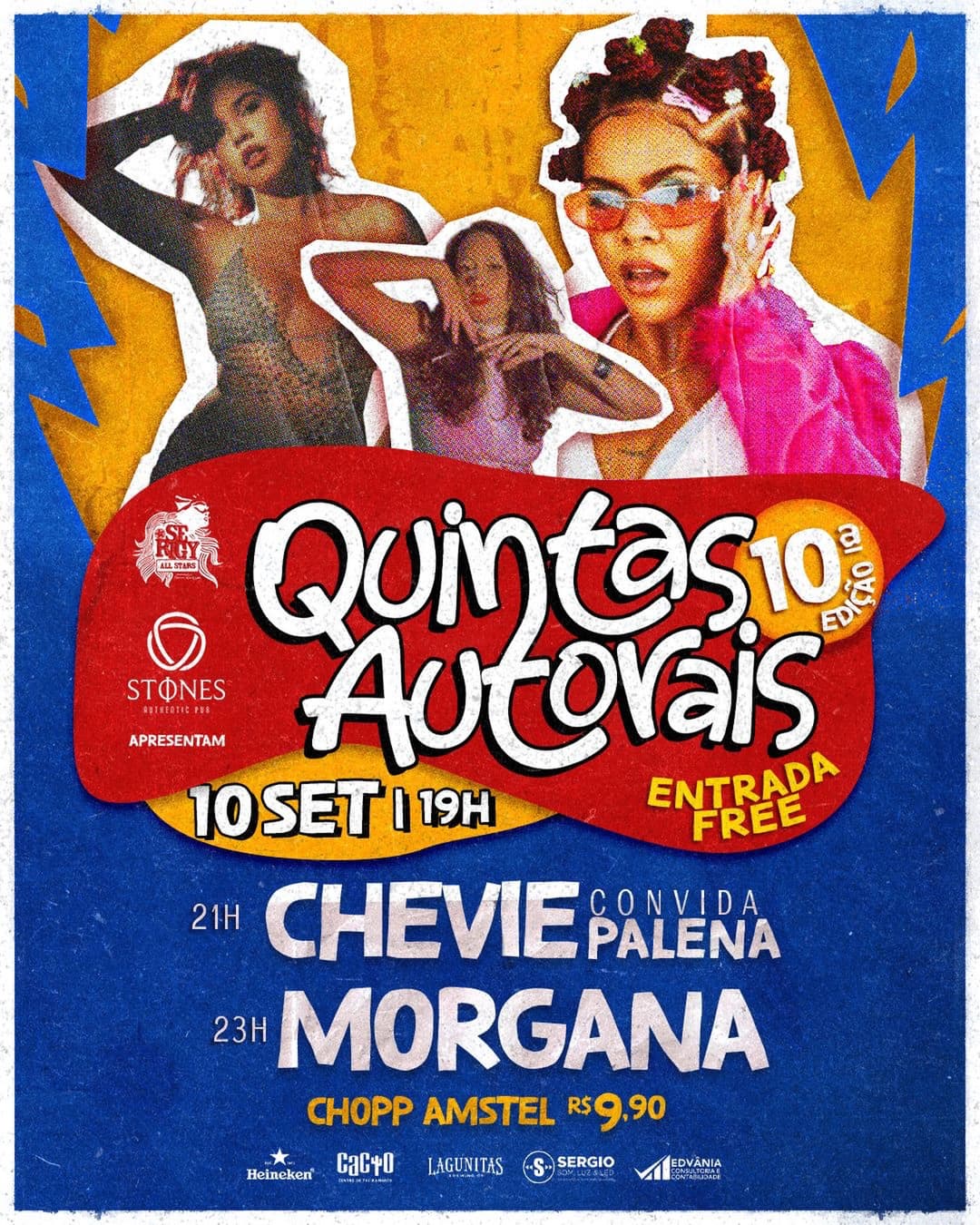 Flyer de Chevie, A Banda dos Corações Partidos e Anne Carol
