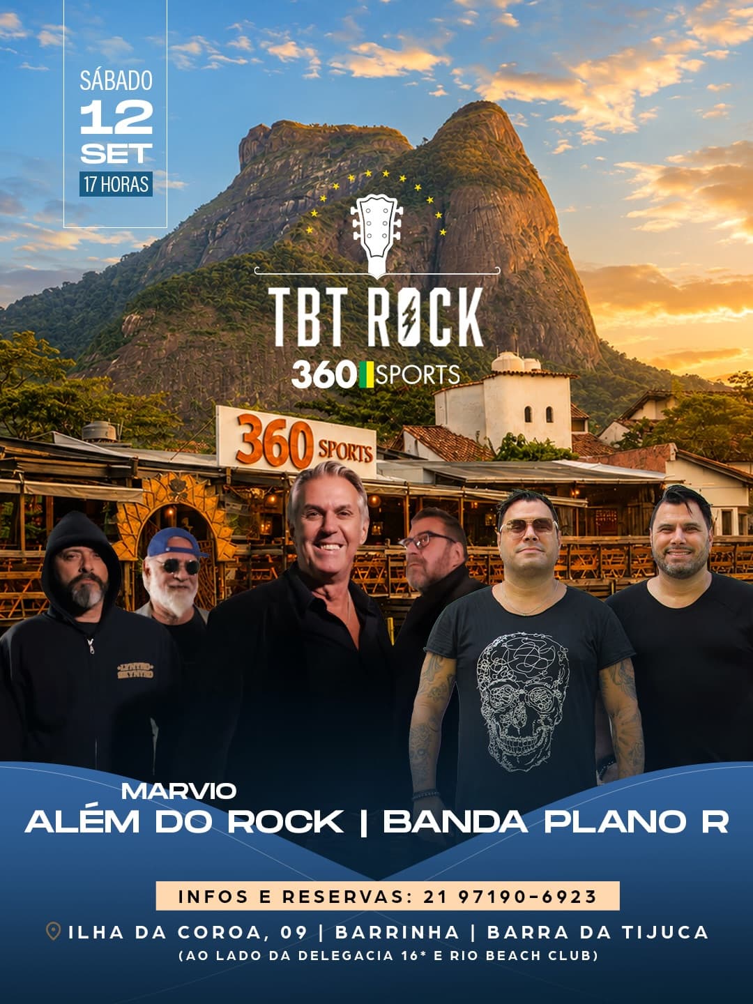 Flyer de Marvio Além do Rock e Banda Plano R