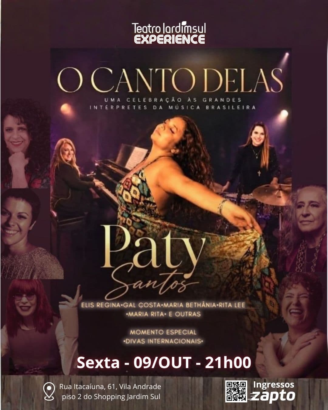 Flyer de Paty Santos