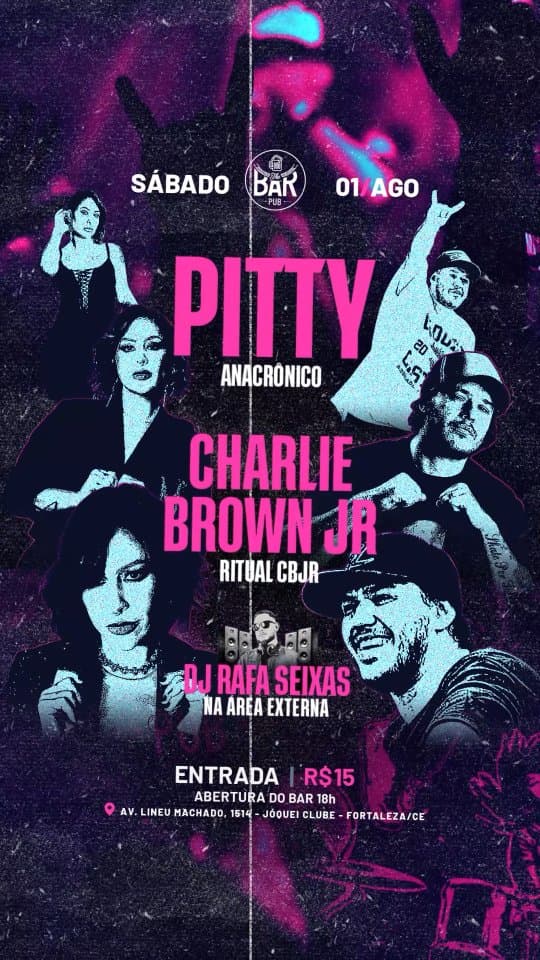 Flyer de Anacrônico e Ritual CBJR