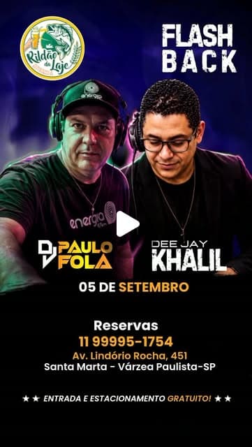 Flyer de Paulo Fola e Dj Khalil