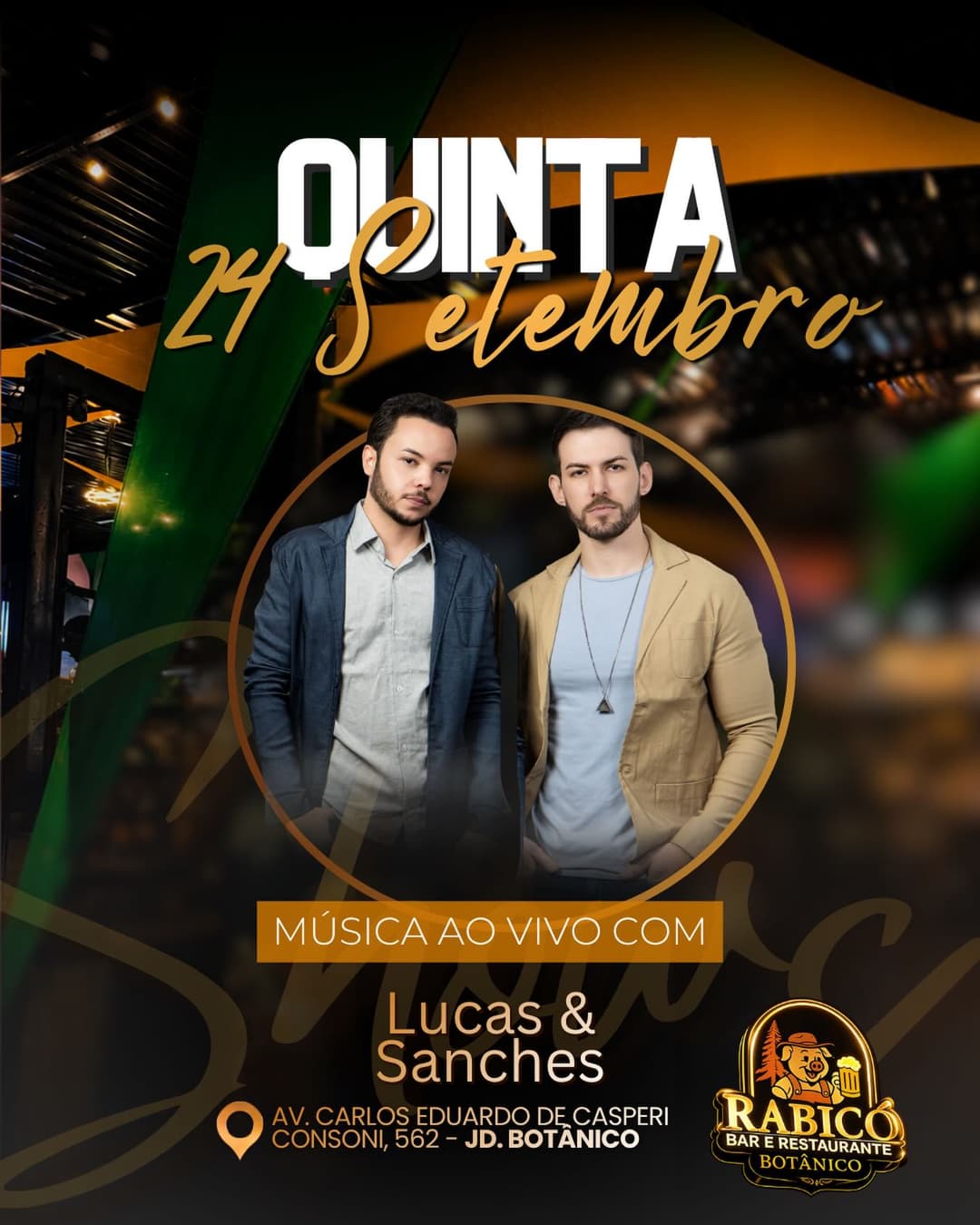 Flyer de Lucas & Sanches