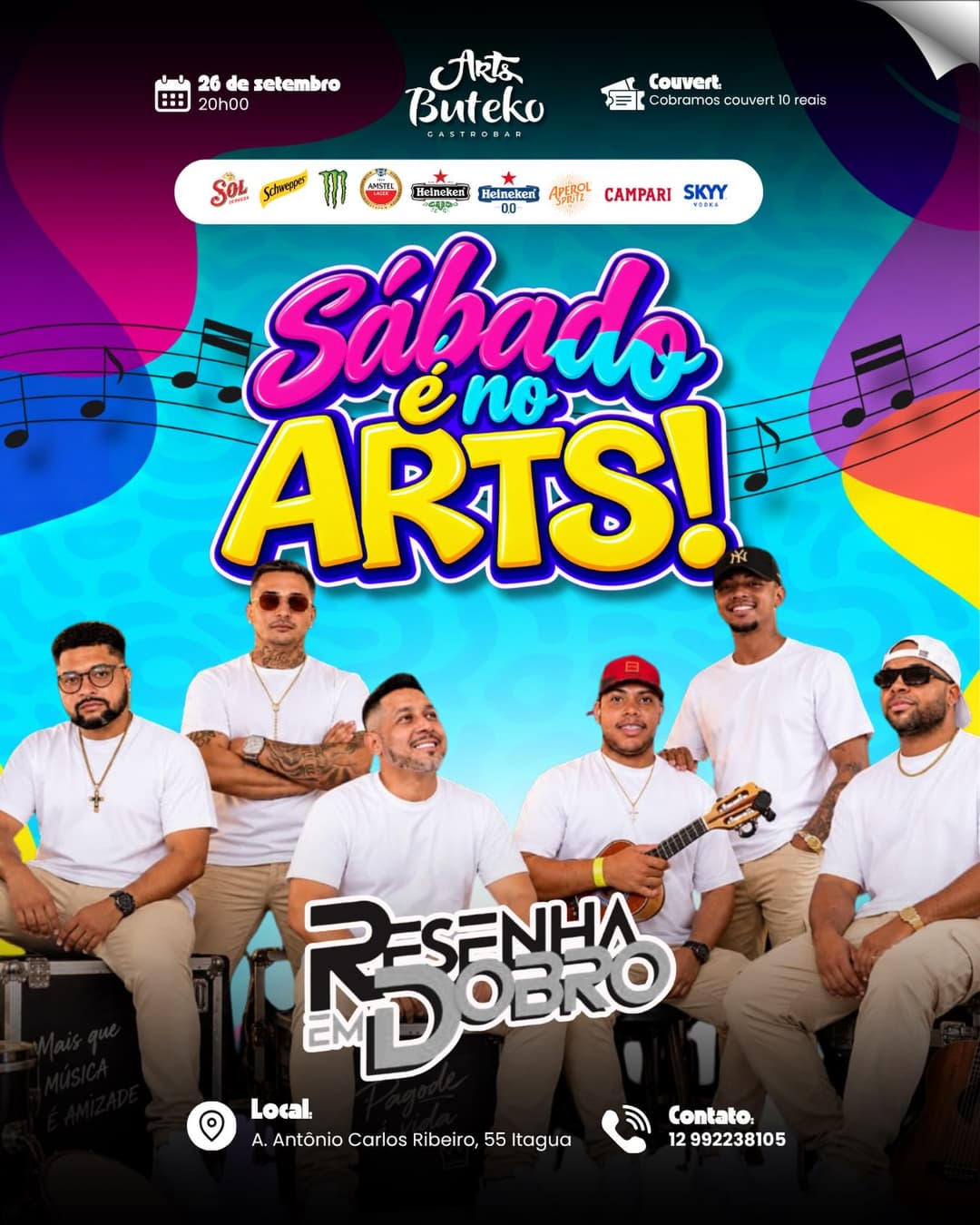 Flyer de Resenha em Dobro
