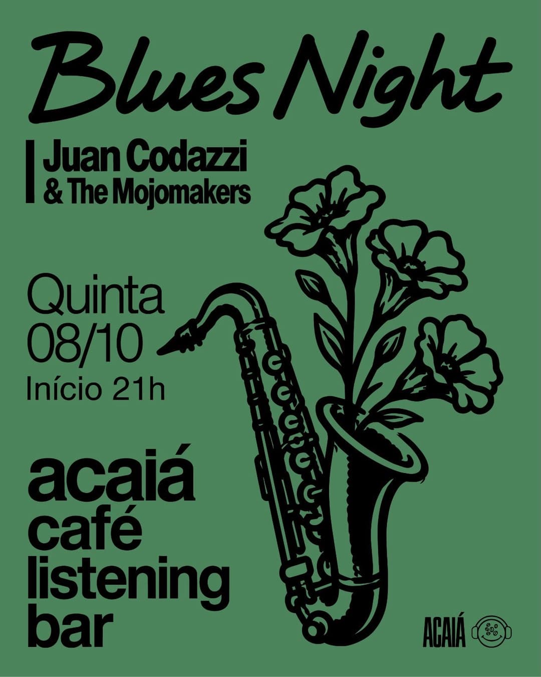 Flyer de Juan Codazzi & The Mojomakers